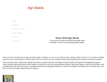 Tablet Screenshot of greengoldagriseeds.com